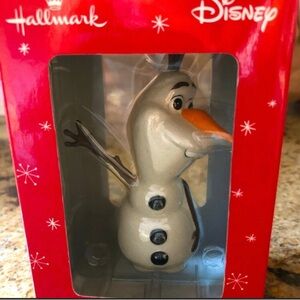 Hallmark Olaf Glass Ornament